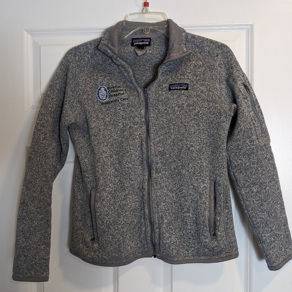 Patagonia Gray Better Sweater Jacket Small Company Logo